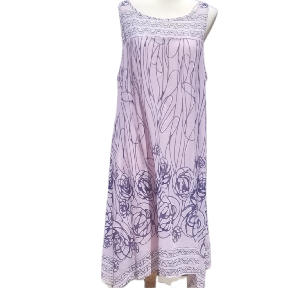 Robbie Bee Blush/Navy Spring Dress -